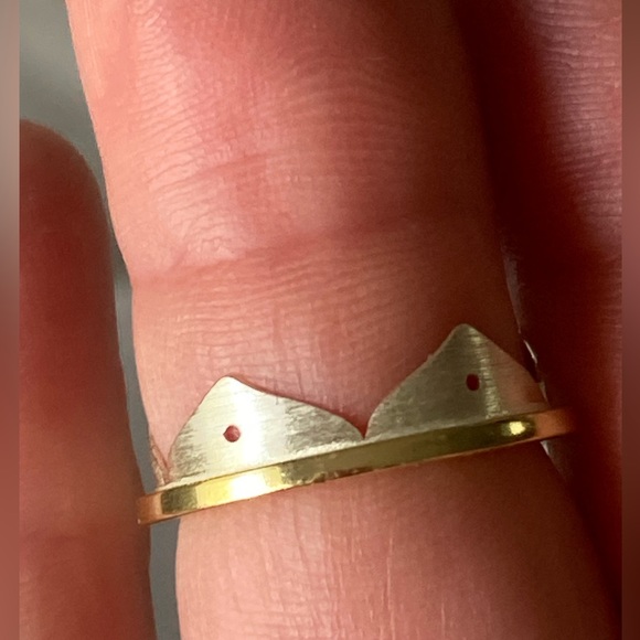 Cute Two tone Sterling Necklace & Ring Set - Picture 7 of 9